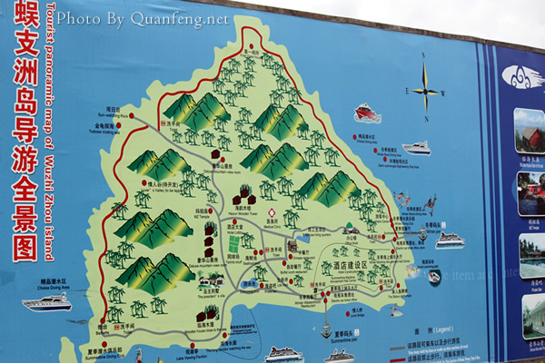 蜈支洲岛平面图